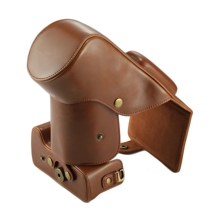 Funda de cuero PU para cámara de cuerpo completo para Canon EOS 760D / 750D (lente de 18-135 mm), For EOS 760D