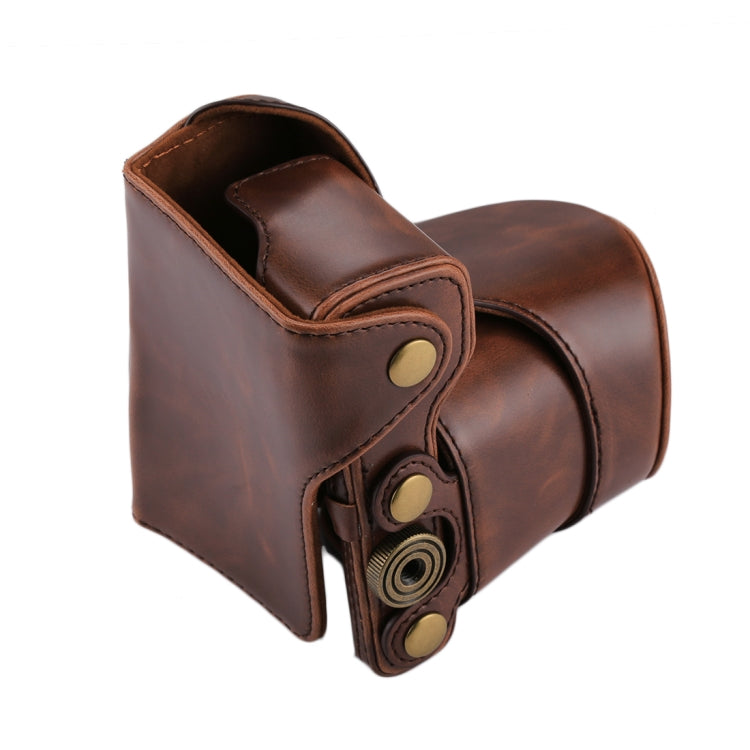 Funda de cuero PU para cámara de cuerpo completo con correa para Sony NEX 5N / 5R / 5T (lente de 16-50 mm / 18-55 mm), For Sony NEX 5N