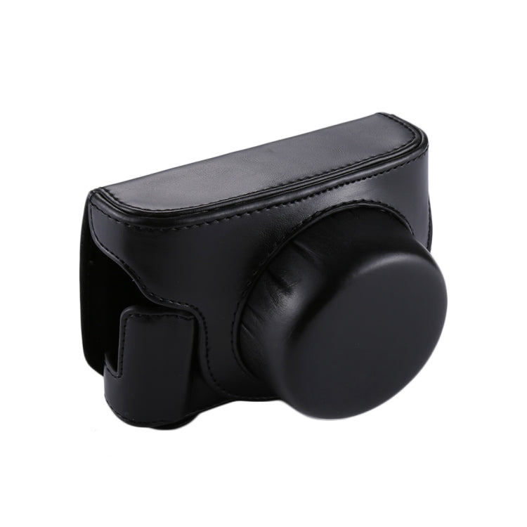 Estuche para cámara de cuero PU para cámara de cuerpo completo con correa para Panasonic Lumix GF7 / GF8 / GF9 (lente de 12-32 mm / 14-42 mm), For Lumix GF7
