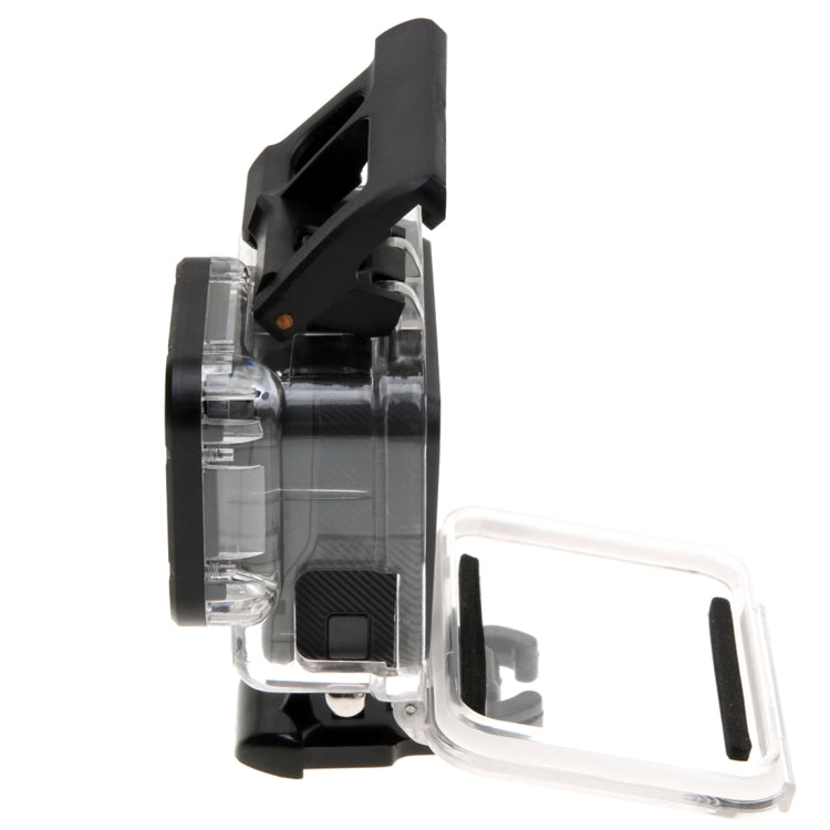 Para GoPro HERO6 /5 Funda protectora con carcasa esquelética + cubierta trasera hueca con hebilla, montaje básico y tornillo, sin necesidad de desmontar la lente, Hollow Back Cover