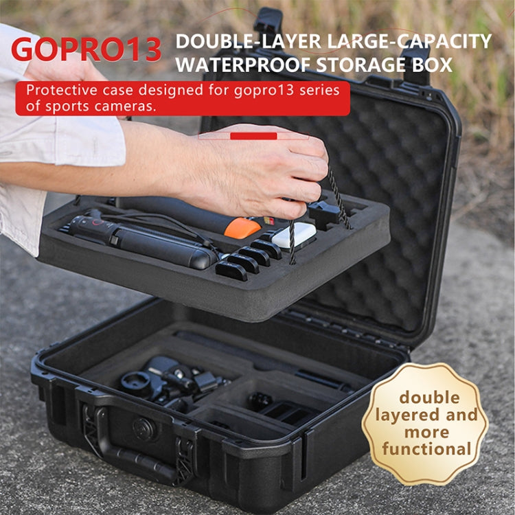 STARTRC - Maleta de almacenamiento de doble capa de EVA PP resistente al agua para GoPro HERO13, negra, 12, negra, 11, negra, 10, negra y 9, For GoPro HERO13 Black /12 Black /11 Black /10 Black /9 Black