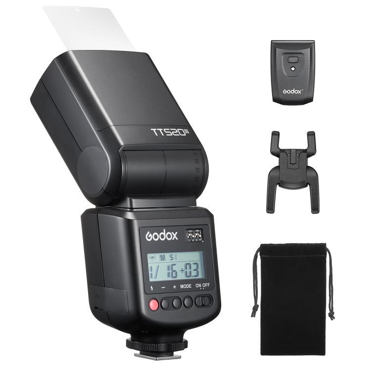 Disparador inalámbrico Godox TT520III de 433 MHz para flash de cámara Speedlite