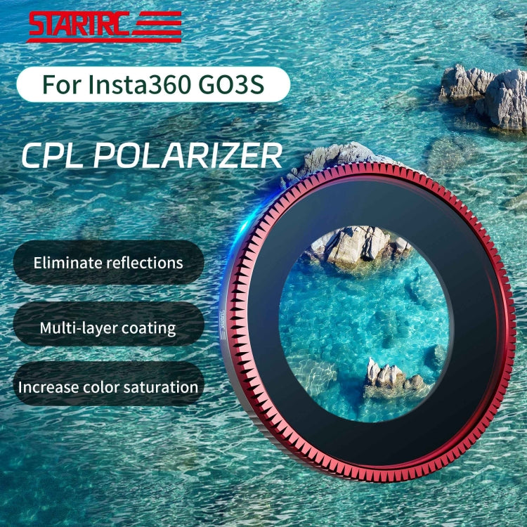 Filtro de lente de cámara STARTRC CPL para Insta360 GO 3S, CPL