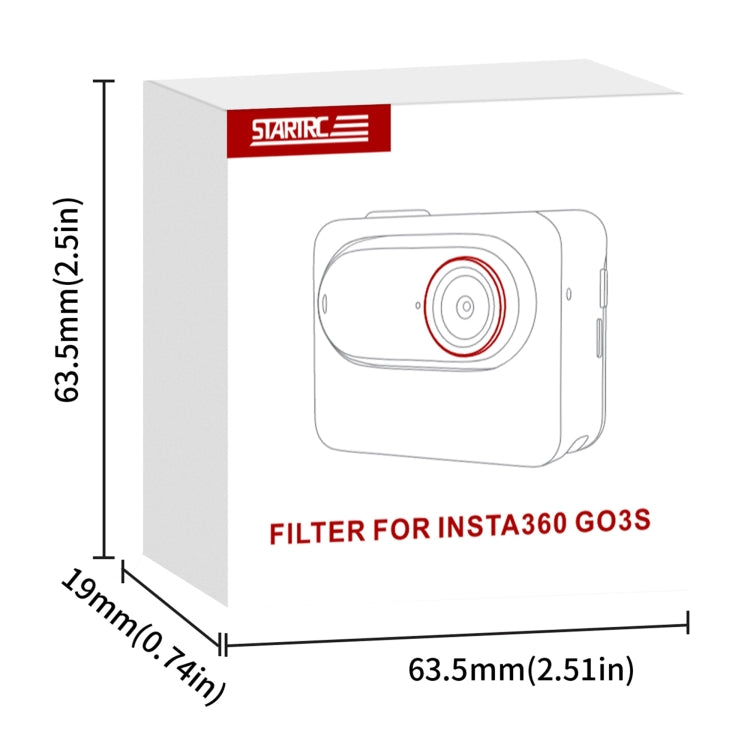 Filtro de lente de cámara STARTRC CPL para Insta360 GO 3S, CPL