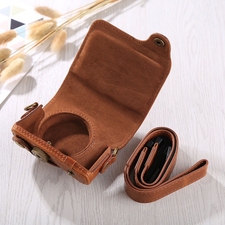 Funda de cuero PU para cámara de cuerpo completo con correa para Canon G9X / G9X II, For G9X