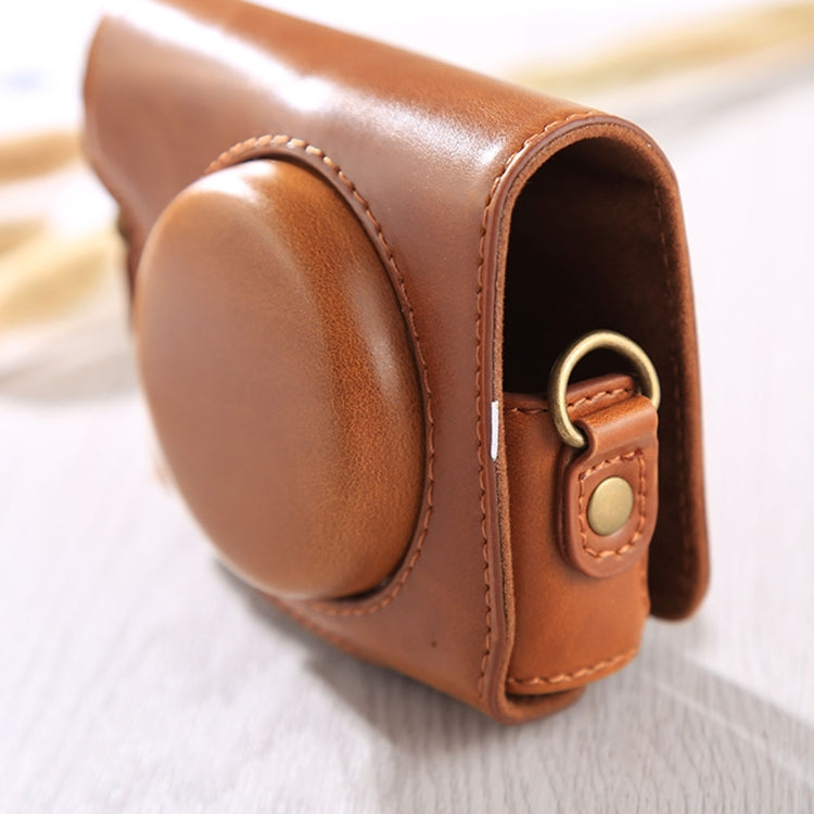 Funda de cuero PU para cámara de cuerpo completo con correa para Canon G9X / G9X II, For G9X
