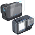 Para GoPro HERO13 Black STARTRC 2 juegos 3 en 1 de lentes y película de vidrio templado para pantalla frontal y trasera