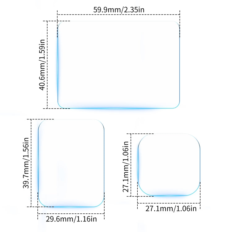 Para GoPro HERO13 Black STARTRC 2 juegos 3 en 1 de lentes y película de vidrio templado para pantalla frontal y trasera