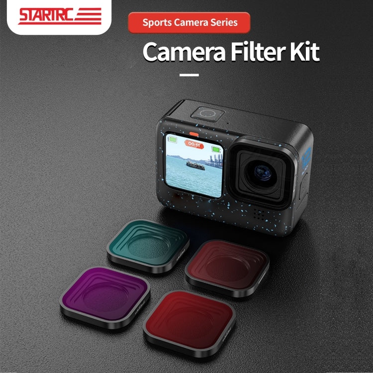 Filtro de lente STARTRC 4 en 1 ND8 ND16 ND32 CPL para GoPro HERO13 Negro /12 Negro /11 Negro /10 Negro /9 Negro, For GoPro HERO13 Black /12 Black /11 Black /10 Black /9 Black