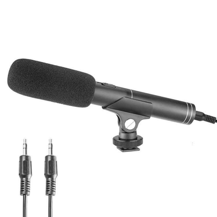 YELANGU YLG1401A Micrófono de escopeta de condensador profesional de doble poste trasero para videocámaras DSLR y DV