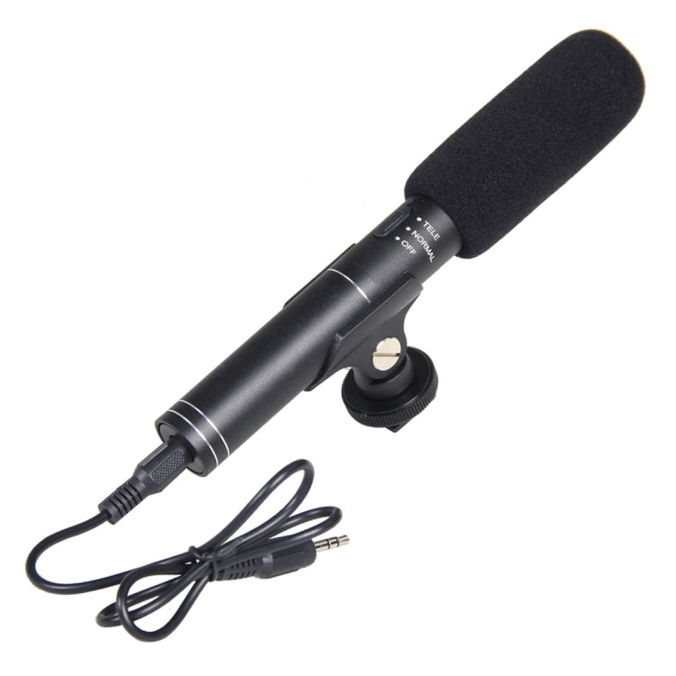 YELANGU YLG1401A Micrófono de escopeta de condensador profesional de doble poste trasero para videocámaras DSLR y DV