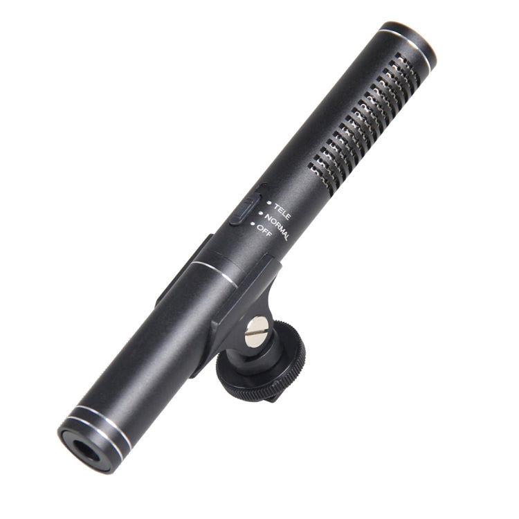 YELANGU YLG1401A Micrófono de escopeta de condensador profesional de doble poste trasero para videocámaras DSLR y DV