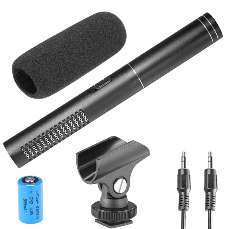 YELANGU YLG1401A Micrófono de escopeta de condensador profesional de doble poste trasero para videocámaras DSLR y DV