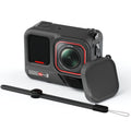 Funda protectora de silicona con correa para la muñeca y tapa del objetivo para la Insta360 Ace Pro 2, For Insta360 Ace Pro 2