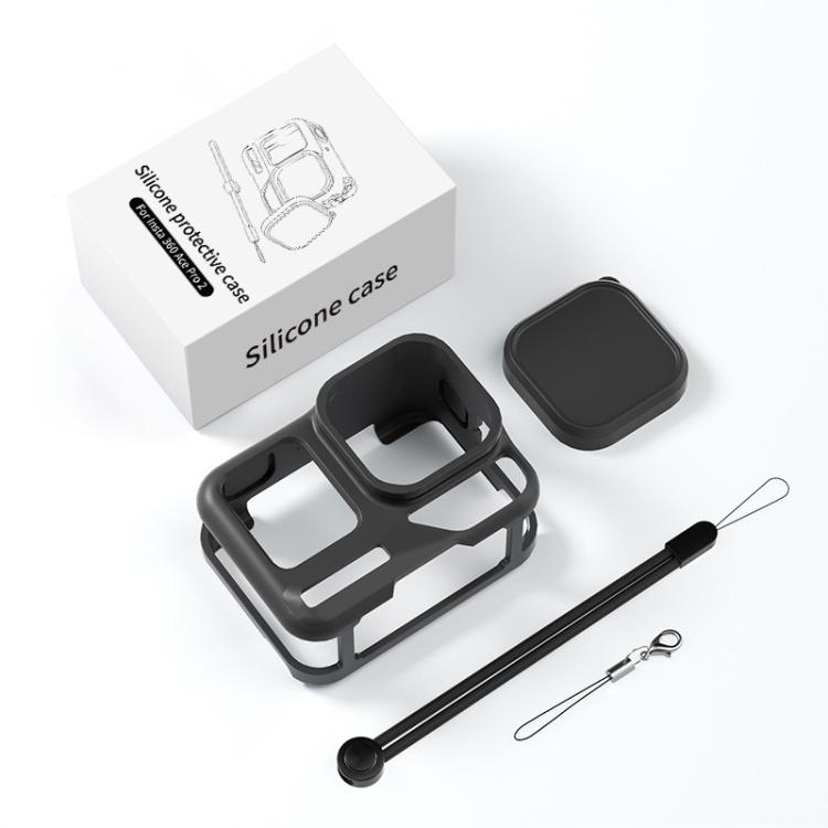 Funda protectora de silicona con correa para la muñeca y tapa del objetivo para la Insta360 Ace Pro 2, For Insta360 Ace Pro 2