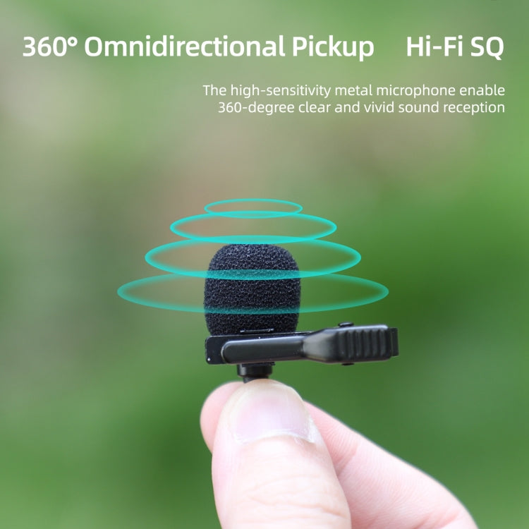 Micrófono de grabación tipo C con clip de solapa para Insta360 Ace/Ace Pro, Lavalier Clip Microphone