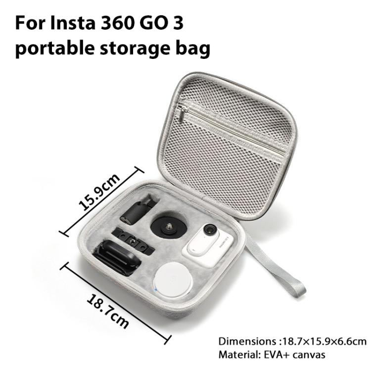 Estuche de almacenamiento portátil de EVA para Insta360 GO 3 / GO 3S, For Insta360 GO 3 / GO 3S EVA Storage Box