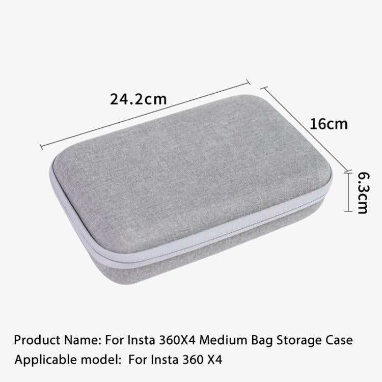 Funda de transporte portátil para Insta360 X4 / X5, tamaño: 24,2 x 16 x 6,3 cm., 24.2 x 16 x 6.3cm