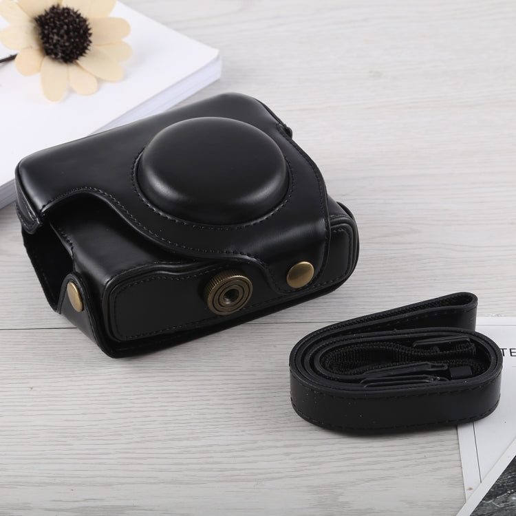 Funda de cuero PU para cámara de cuerpo completo con correa para Canon G16, For G16