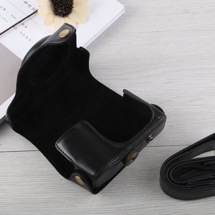 Funda de cuero PU para cámara de cuerpo completo con correa para Canon G16, For G16