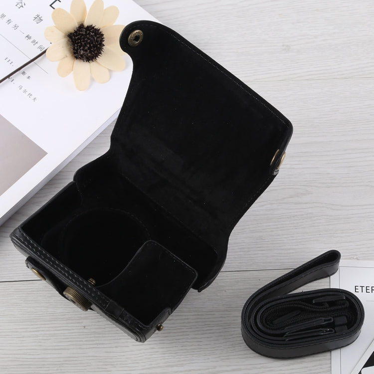 Funda de cuero PU para cámara de cuerpo completo con correa para Canon G16, For G16