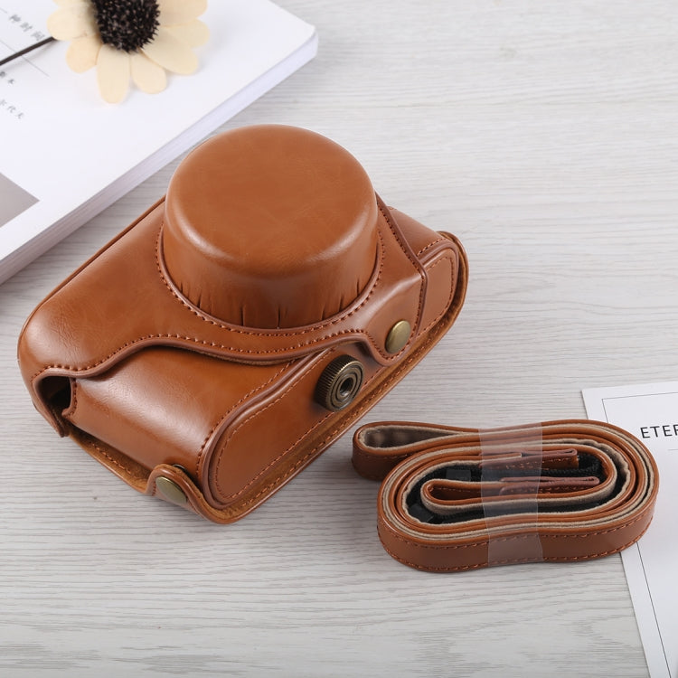 Funda de cuero PU para cámara de cuerpo completo con correa para Fujifilm X100F, For FUJI X100F
