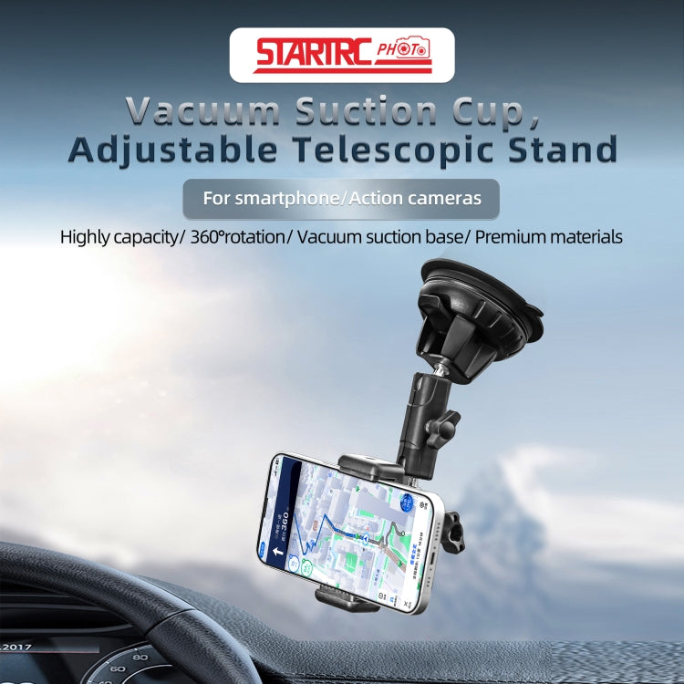 Soporte de ventosa con abrazadera para teléfono STARTRC, Suction Cup with Phone Clamp