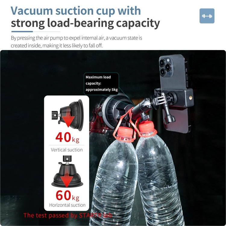 Soporte de ventosa con abrazadera para teléfono STARTRC, Suction Cup with Phone Clamp
