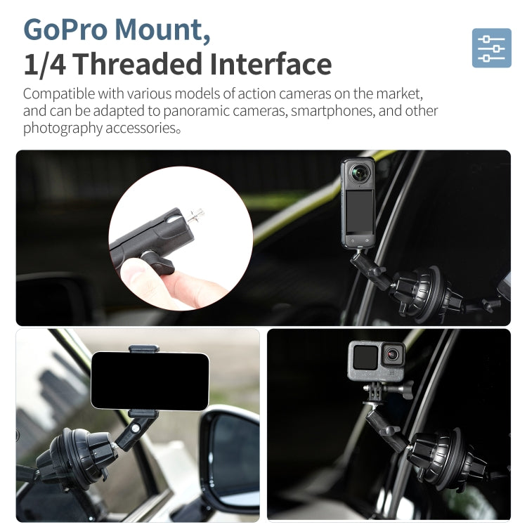Soporte de ventosa con abrazadera para teléfono STARTRC, Suction Cup with Phone Clamp