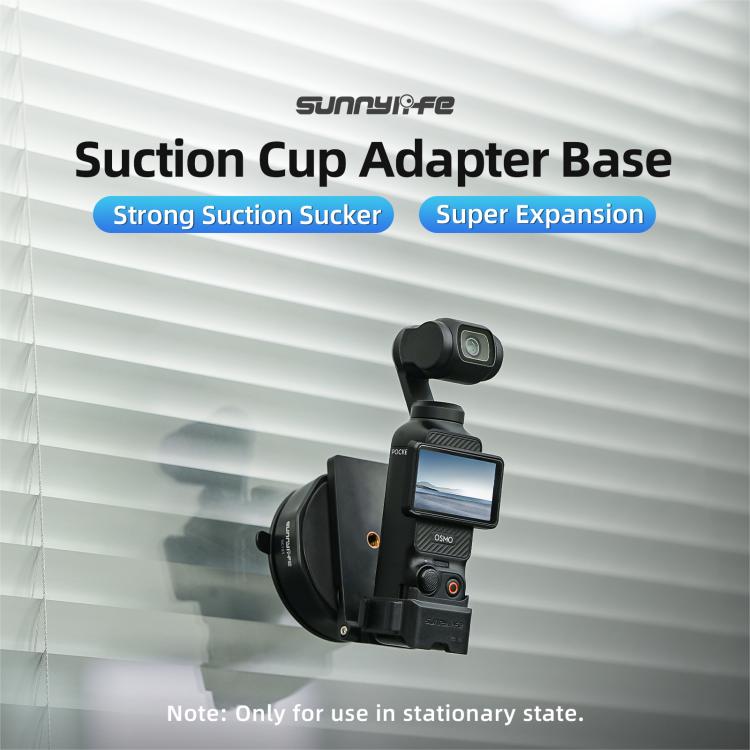 Base adaptadora de ventosa universal Sunnylife con fuerte succión para cámaras de acción