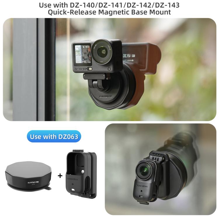 Base adaptadora de ventosa universal Sunnylife con fuerte succión para cámaras de acción