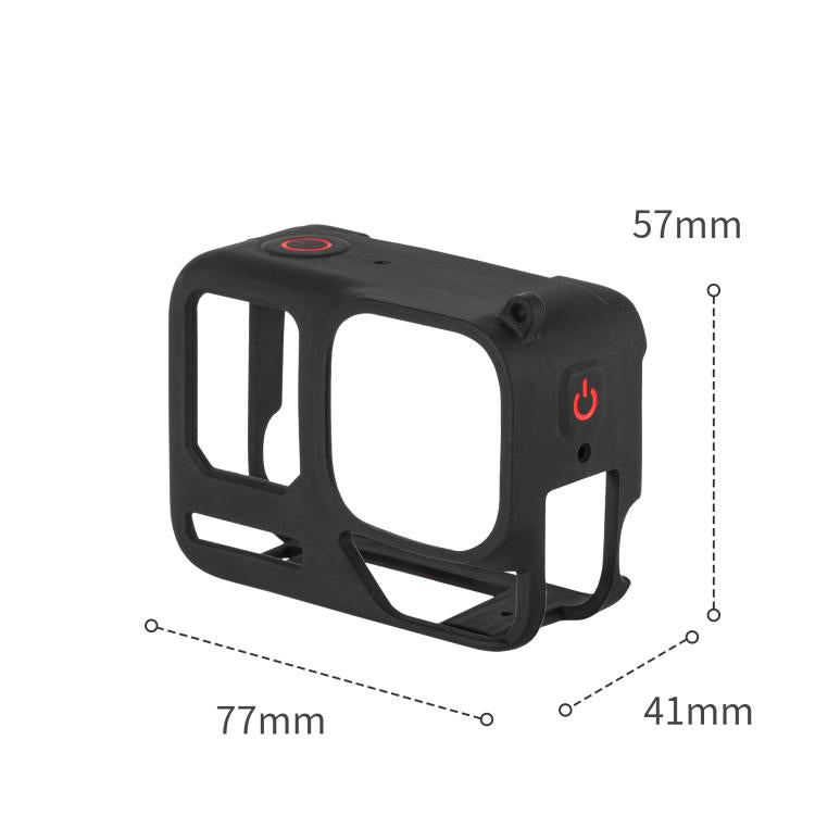 Funda de silicona STARTRC para Insta360 Ace Pro 2 con tapa de lente y cordón.