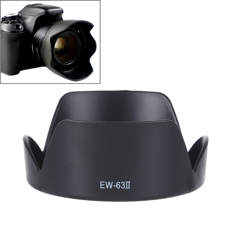 Parasol EW-63II para lentes Canon EF 28mm f/1.8 USM, EF 28-105mm f/3.5-4.5 USM, F 28-105mm f/3.5-4.5 II USM, EW-63II
