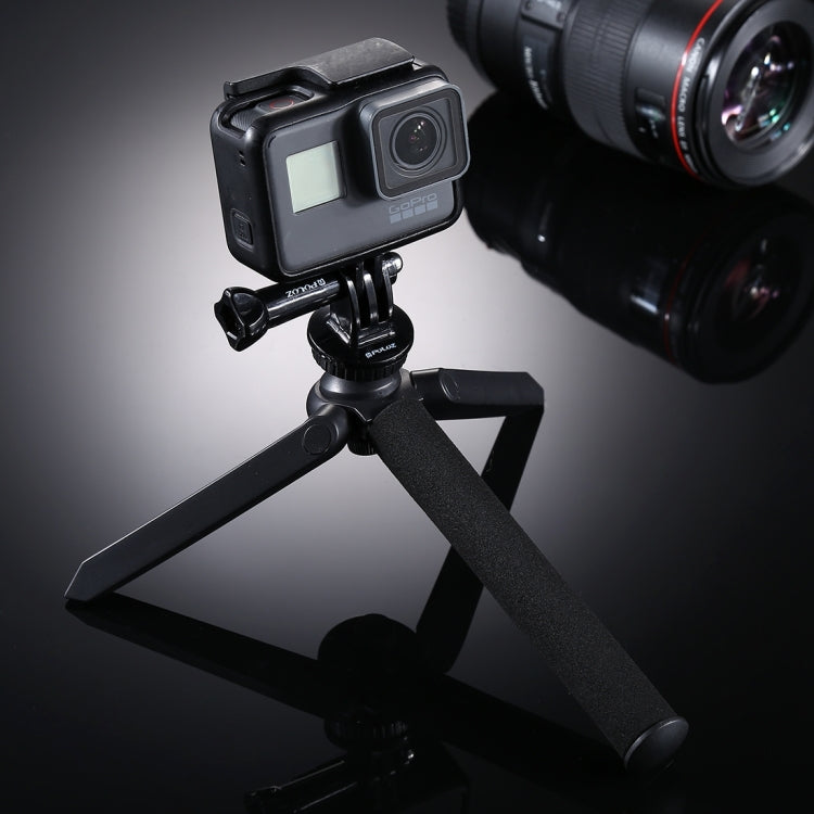 2 en 1 Trípode de mano Autorretrato Monopod Selfie Stick para teléfonos inteligentes, cámaras digitales, cámaras deportivas GoPro