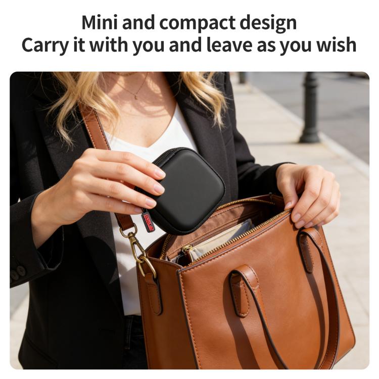 Bolsa de almacenamiento portátil de PU con textura de diamante para Insta360 Link 2 / 2C / 2 Pro STARTRC Mini, For Insta360 Link 2