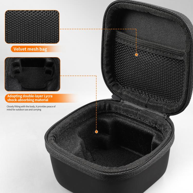 Bolsa de almacenamiento portátil de PU con textura de diamante para Insta360 Link 2 / 2C / 2 Pro STARTRC Mini, For Insta360 Link 2