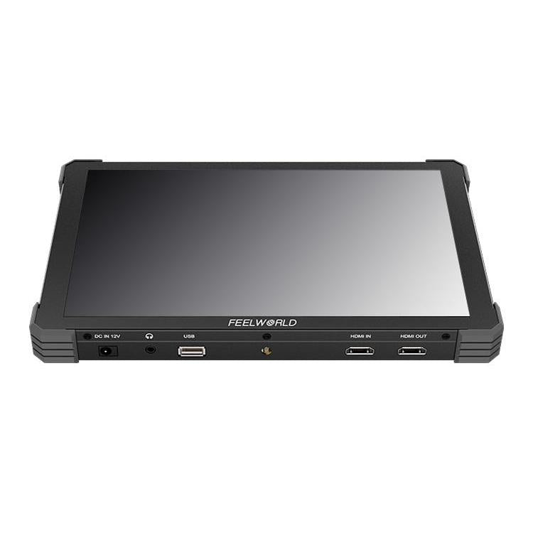 Monitor de campo para cámara DSLR FEELWORLD T10 de 10,1 pulgadas, de aluminio, con pantalla táctil y HDMI 4K, T10