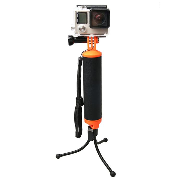 Empuñadura flotante con soporte para trípode y correa ajustable antipérdida para GoPro Hero11 Black / HERO10 Black / HERO9 Black /HERO8 / HERO7 /6/5/5 Session /4 Session /4/3+ /3/2/1, Insta360 ONER, DJI Osmo Action y otras cámaras de acción, Tripod Holde