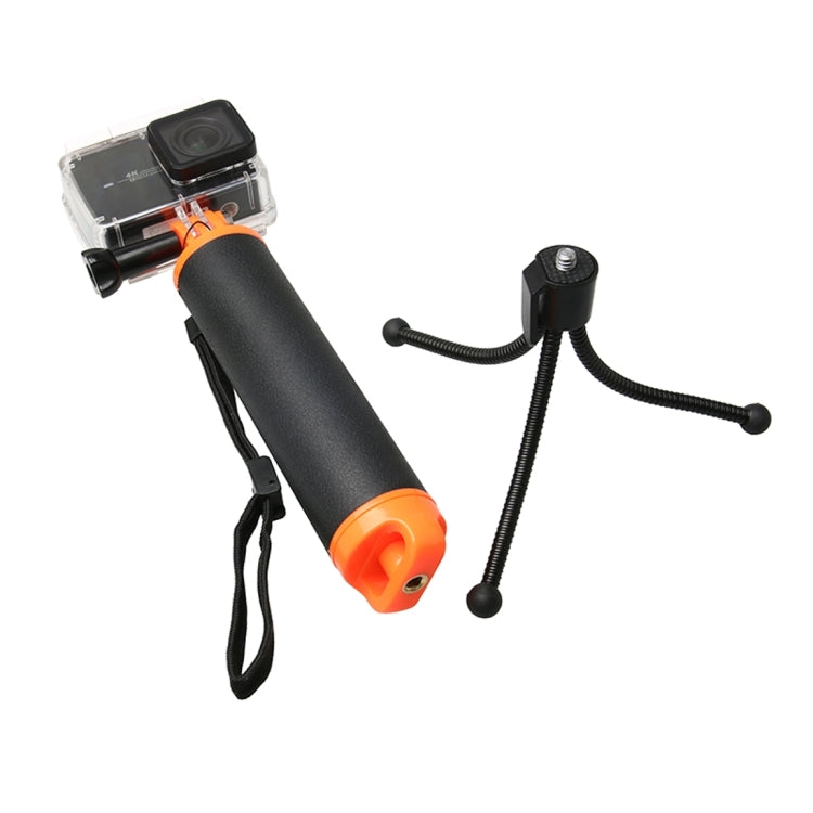 Empuñadura flotante con soporte para trípode y correa ajustable antipérdida para GoPro Hero11 Black / HERO10 Black / HERO9 Black /HERO8 / HERO7 /6/5/5 Session /4 Session /4/3+ /3/2/1, Insta360 ONER, DJI Osmo Action y otras cámaras de acción, Tripod Holde