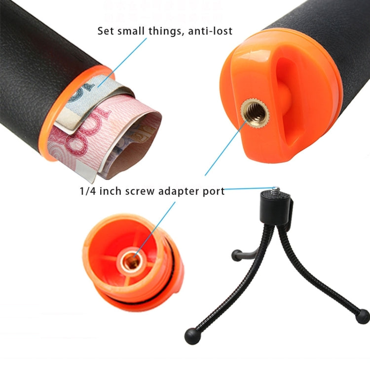 Empuñadura flotante con soporte para trípode y correa ajustable antipérdida para GoPro Hero11 Black / HERO10 Black / HERO9 Black /HERO8 / HERO7 /6/5/5 Session /4 Session /4/3+ /3/2/1, Insta360 ONER, DJI Osmo Action y otras cámaras de acción, Tripod Holde