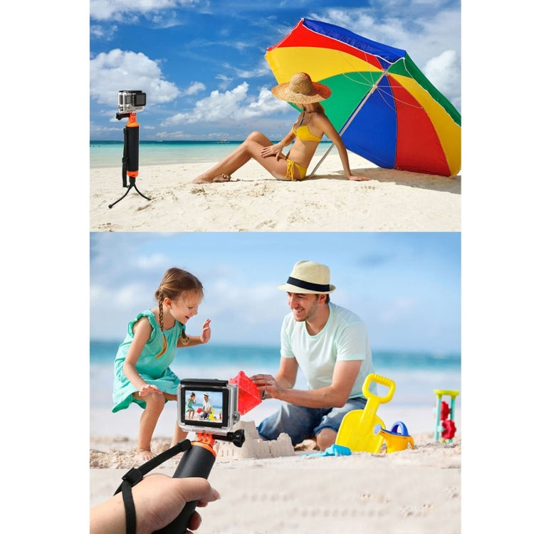Empuñadura flotante con soporte para trípode y correa ajustable antipérdida para GoPro Hero11 Black / HERO10 Black / HERO9 Black /HERO8 / HERO7 /6/5/5 Session /4 Session /4/3+ /3/2/1, Insta360 ONER, DJI Osmo Action y otras cámaras de acción, Tripod Holde