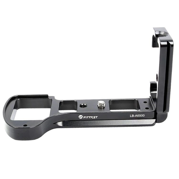 FITTEST LB-A6500 soporte de placa L de liberación rápida de disparo Vertical para cámara Sony ILCE-6500 (A6500) cabezal de bola de Metal