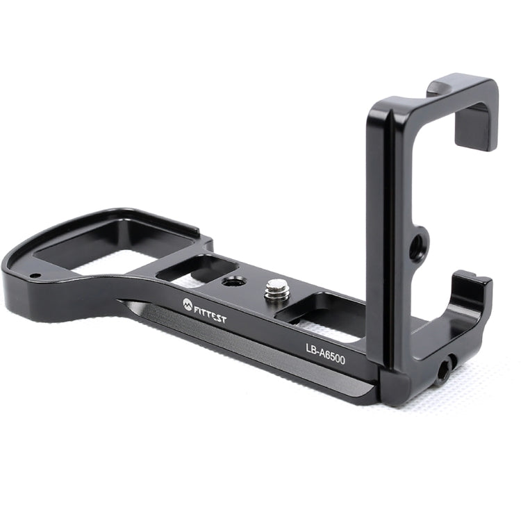 FITTEST LB-A6500 soporte de placa L de liberación rápida de disparo Vertical para cámara Sony ILCE-6500 (A6500) cabezal de bola de Metal