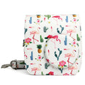 Funda protectora de cuero PU con diseño de Cactus y flamenco para cámara FUJIFILM Instax Mini 7S / 7C, Flamingo Cactus