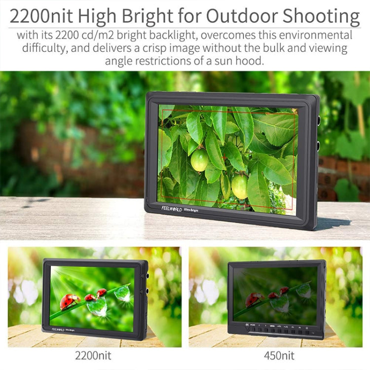 FEELWORLD FW279S 1920×1200 HDMI Monitor de campo con cámara de 7 pulgadas, FW279S