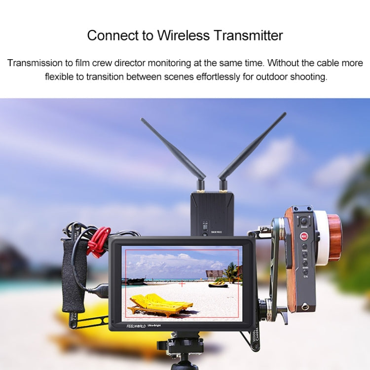 FEELWORLD FW279S 1920×1200 HDMI Monitor de campo con cámara de 7 pulgadas, FW279S