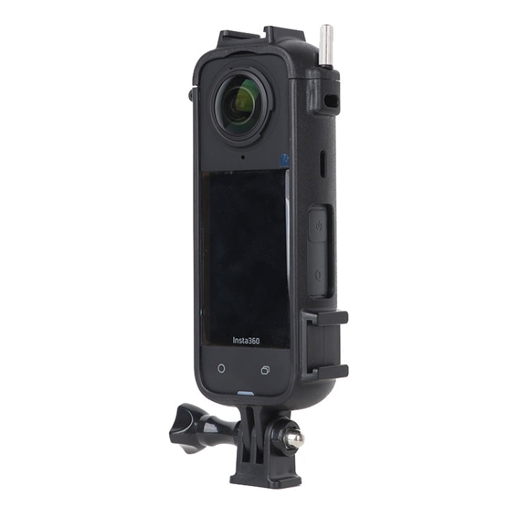Marco protector de plástico ABS para zapata fría Insta360 X4 con adaptador de montaje y tornillo, ABS Frame