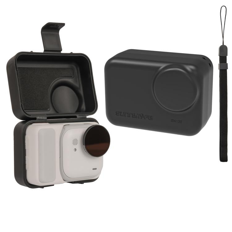 Estuche protector portátil Sunnylife para Insta360 GO Ultra, a prueba de golpes y polvo, con cordón., For Insta360 GO Ultra