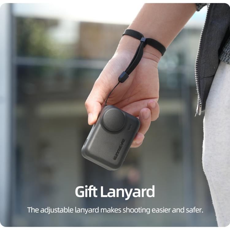 Estuche protector portátil Sunnylife para Insta360 GO Ultra, a prueba de golpes y polvo, con cordón., For Insta360 GO Ultra