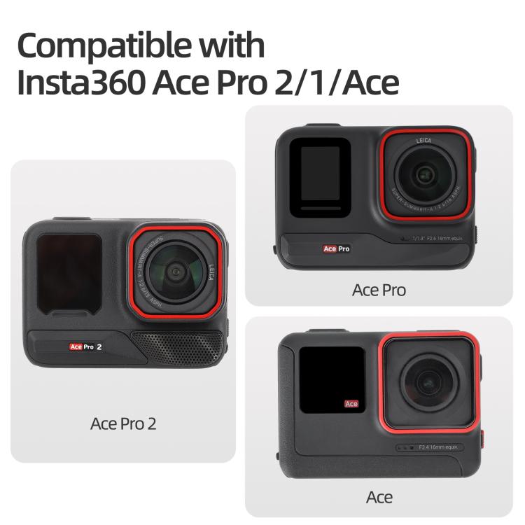 Funda protectora portátil Sunnylife para Insta360 Ace / Ace Pro 2 / 1. Caja de almacenamiento a prueba de golpes y polvo con cordón., For Insta360 Ace / Ace Pro 2 / 1